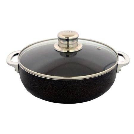 EMG EMG CHI00066 24cm Imusa Caldero Nonstick with Glass Lid; Bronze CHI00066